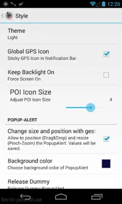 piPOIAlert android App screenshot 2